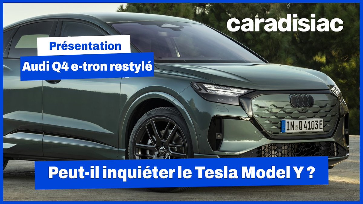 dmeance's tweet image. L'Audi Q4 e-tron restylé peut-il (enfin) inquiéter le Tesla Model Y? youtu.be/5i2u9Jzu-0Q?si… via @YouTube @Caradisiac 
@AudiFrance #Audi #Q4 #eTron #Q4eTron #AudiQ4eTron #SUV #Electrique #Présentation #Restylage #VoitureElectrique #BEV #EV #VE