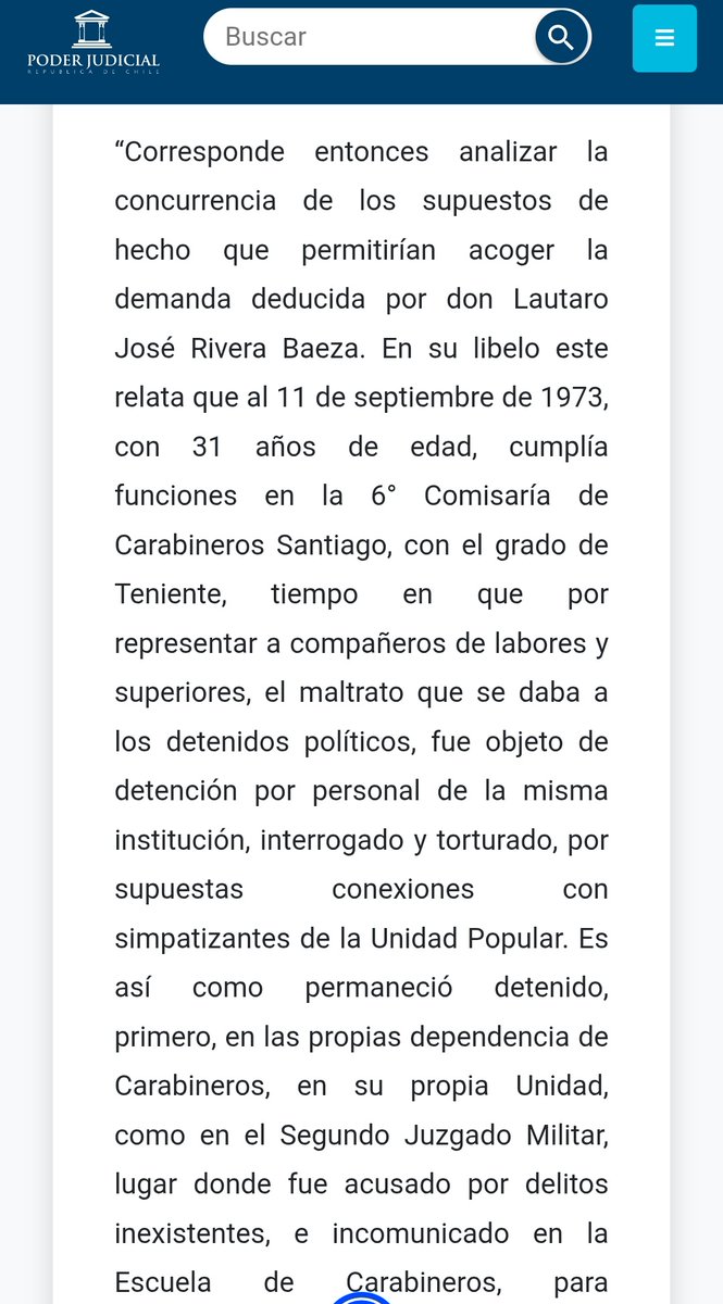 En el aniversario de <a href="/Carabdechile/">Carabineros de Chile</a>, reconocer a esos nobles y decentes policías que se negaron a transformarse en bestias al servicio de la oligarquía y que por ello fueron torturados por sus propios compañeros. El caso del teniente Lautaro Rivera 👇