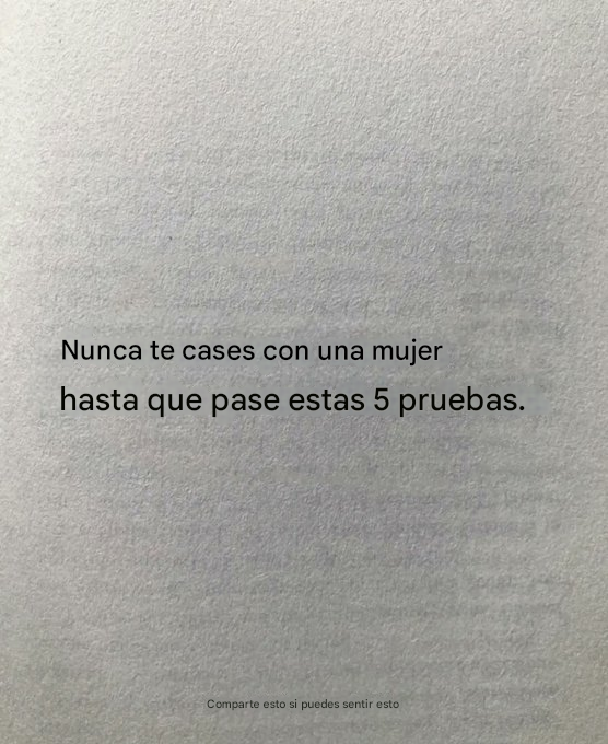 SabioSentido's tweet photo. Nunca te cases con una mujer hasta que pase estas 5 pruebas.    

-Hilo- https://t.co/1RLgA121sq