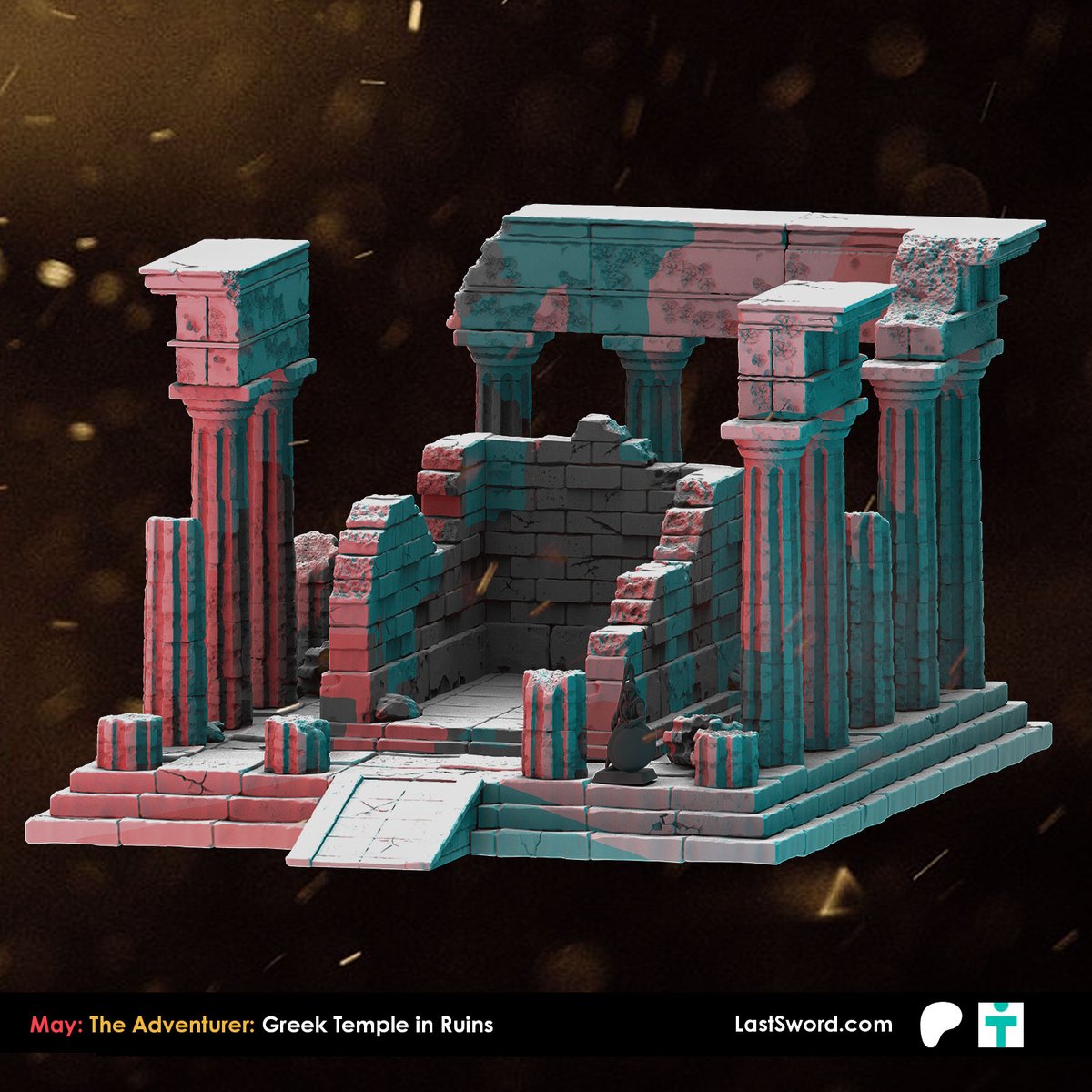 LastSwordMinis's tweet photo. May Patreon: The Adventurer: Greeek Templen Ruins
The twilight ruins are reminiscent of the activity of the priests.
https://t.co/RAouJov5HH
-
#classicalgreek #hoplite #SAGA #sagaminiature #hailcaesarwarlordgames #swordpoint #3dprint #lastswordminiatures #warriorsofathena https://t.co/CtLynZKCLQ