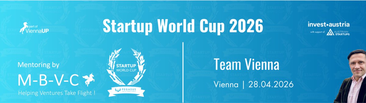 _M_B_V_C's tweet photo. 🚀 Mentoring tomorrow at the #StartupWorldCup
@SWCPTV Austria Pre‑Event 📷 Via @_M_B_V_C
📷#SWC 2026 Grand Finale in Silicon Valley 📷📷#SWCAustria #Mentorship #Bioeconomy #Startups 📷🚀 https://t.co/gzMoYoMhOd