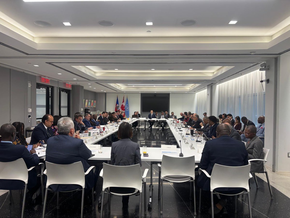 USAmbOAS's tweet image. A productive trip to the UN Security Council for Ambassador Rizzuto last week! Strengthening our partnership with #Haiti is a top priority. Great to meet with Prime Minister Alix Didier Fils-Aimé and partners to discuss restoring security and democracy.

A stable Haiti means a