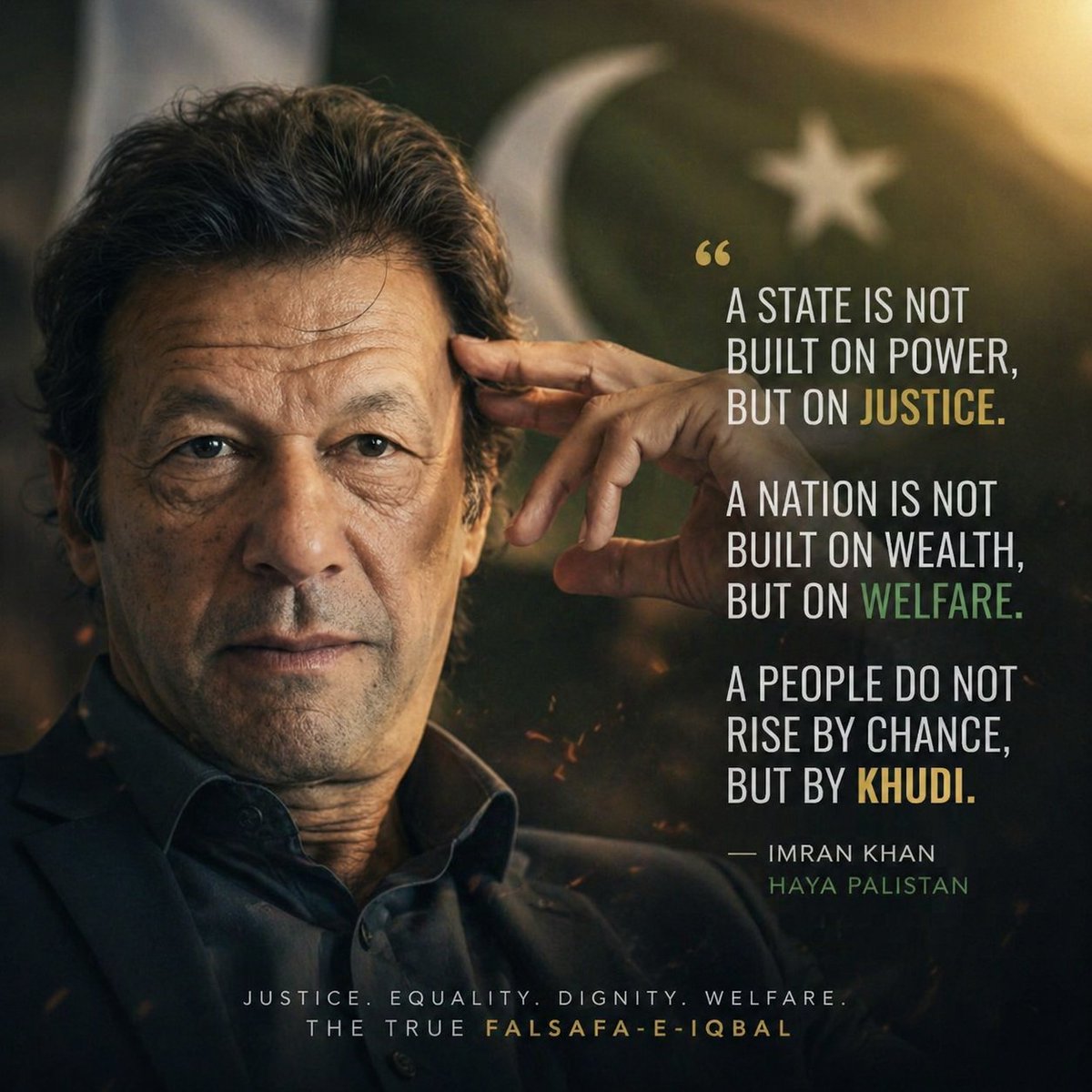 khan051998's tweet photo. A nation does not rise through power—it rises through justice.
A state does not endure through wealth—it stands on welfare.
The vision of Allama Iqbal was never theory—it was a roadmap. And Imran Khan attempted to turn that vision into reality.
#اڈیالہ_کی_چابی_صرف_مزاحمت https://t.co/oraHeFMI6x