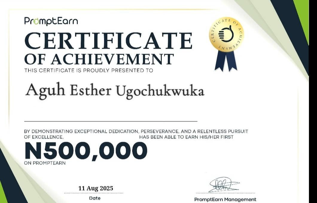 BerryMhize15622's tweet photo. 2020 : I finished secondary school .

2021: I became a 15k salary earner .

2022: I got Admission.

2023: heard about affiliate marketing.

2024: I got scammed on forex trading.

2025: march registered under @promptearn , I  made my first 100k , and 500k  online.

2026 : February I made  1 million +  online.
@promptearn