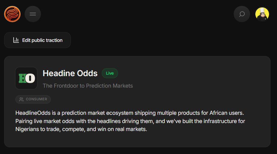 Headline Odds tweet media