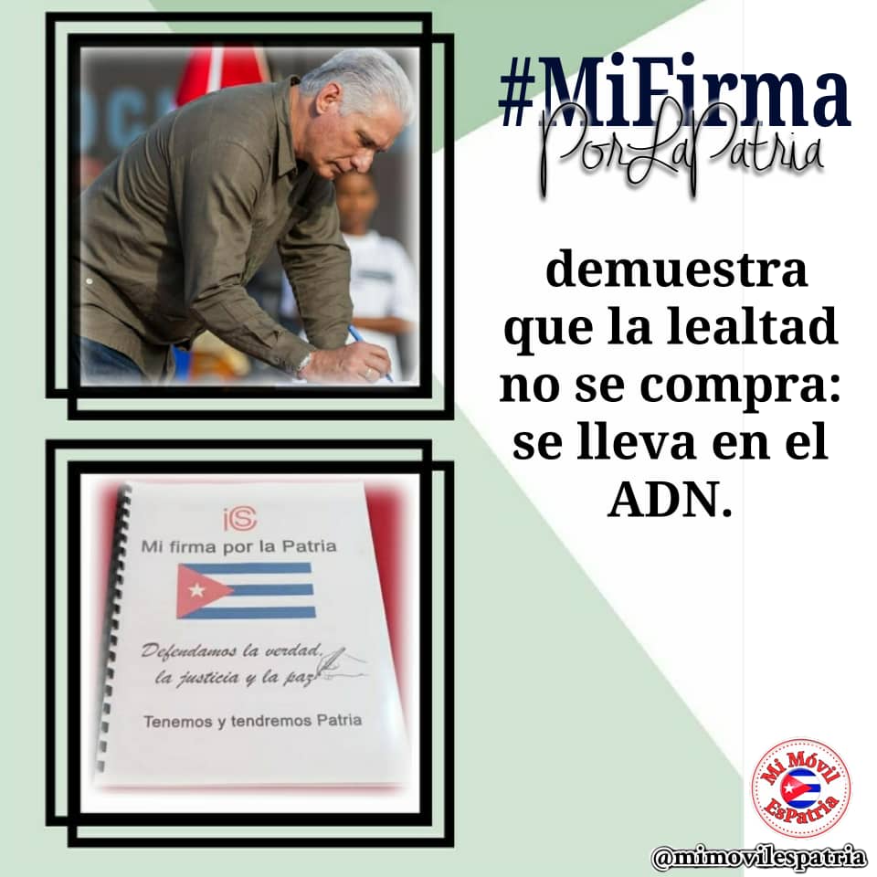 LabatoOrlando's tweet photo. #Cuba #MiFirmaPorLaPatria https://t.co/I3cisKqgzW
