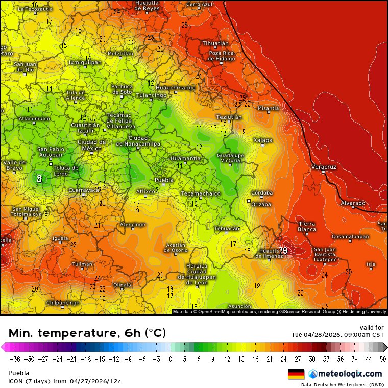Meteorología Puebla tweet media