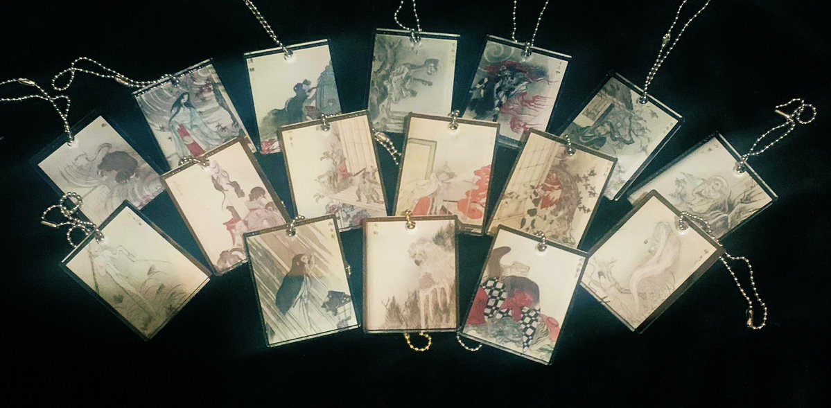 #妖怪
#妖怪は良いぞ
#深川お化け縁日
#変幻堂withBe:inG
#清姫
#妖怪アクリルキーホルダー

【清姫】

深川お化け縁日の変幻堂withBe:inGのブースで、画像2のタイプの怪物画本の妖怪画をそのまま使用したアクキーをAll500円にて販売させて頂きます。妖怪好きな方は是非覗きに来てください！