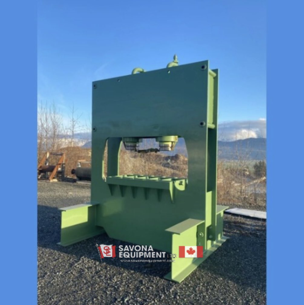 SavonaEquipment's tweet photo. 800 ton capacity custom press. 12in stroke, 60in bed width. 2-20in dia by 34.75in simple acting cylinders. 81in plate width.

https://t.co/OzVWADRA8i #tools #machineshop #machineshoptools https://t.co/Xl2gUh9LAC