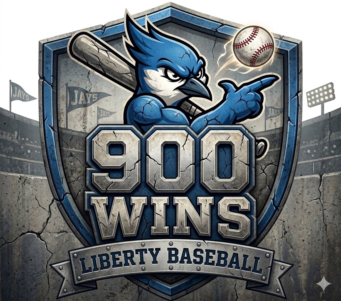 Jays_Baseball's tweet photo. Liberty Baseball makes history today with a 2-0 victory over Oak Park. Blue Jay Baseball wins it's 900th game since 1973. Overall record is 900-457 (.663 winning pct). Many great players over the years make this program what it is today!  Go Blue! 💪 https://t.co/Ek5BFeGTPl