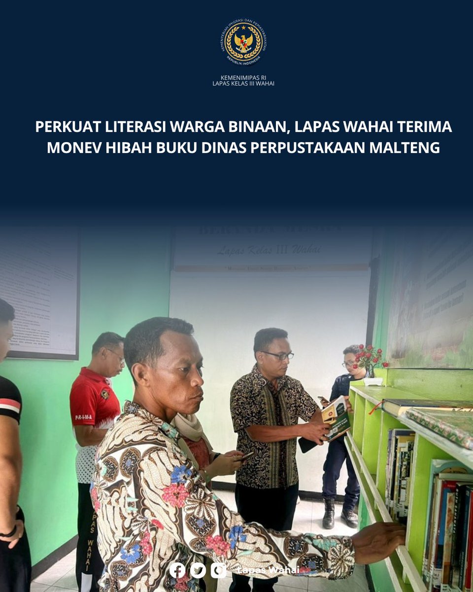 iii_lapas's tweet image. Selengkapnya Disini👇 
ditjenpas.go.id/perkuat-litera…

#kemenimipas 
#guardandguide 
#ditjenpas 
#pemasyarakatan