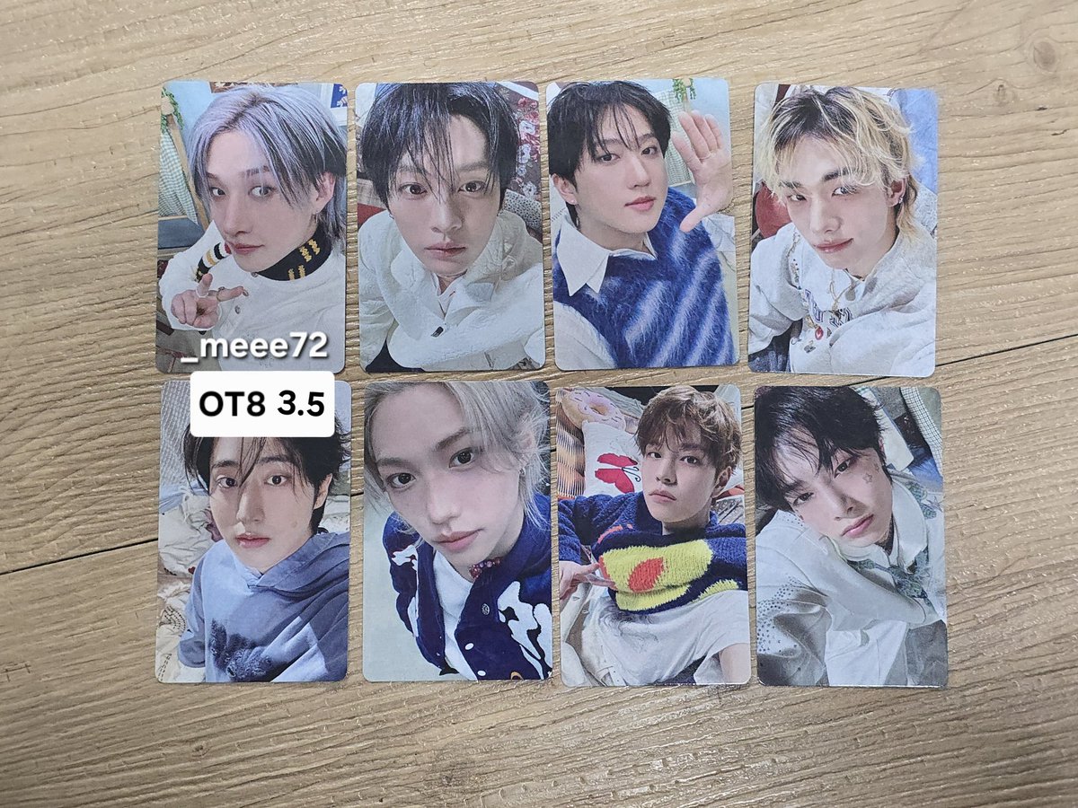 _meee72's tweet photo. 스트레이키즈
팬미팅 온라인 MD 포카 양도

OT8 3.5

준등기/반택 +0.2
https://t.co/i3WFA75sVX

straykids skz 스키즈 Photocard 포토카드 fanmeeting ONLINE MD https://t.co/JtkGhV7CHN