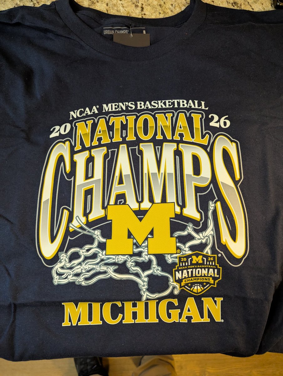 Kevbot317's tweet photo. A big thank you to @BoilerUniforms for the @UMNILStore shirt! As a Purdue alum and a lifelong Michigan fan, this was the next best outcome for me to Painter getting a title. https://t.co/p6DsMlAMoa