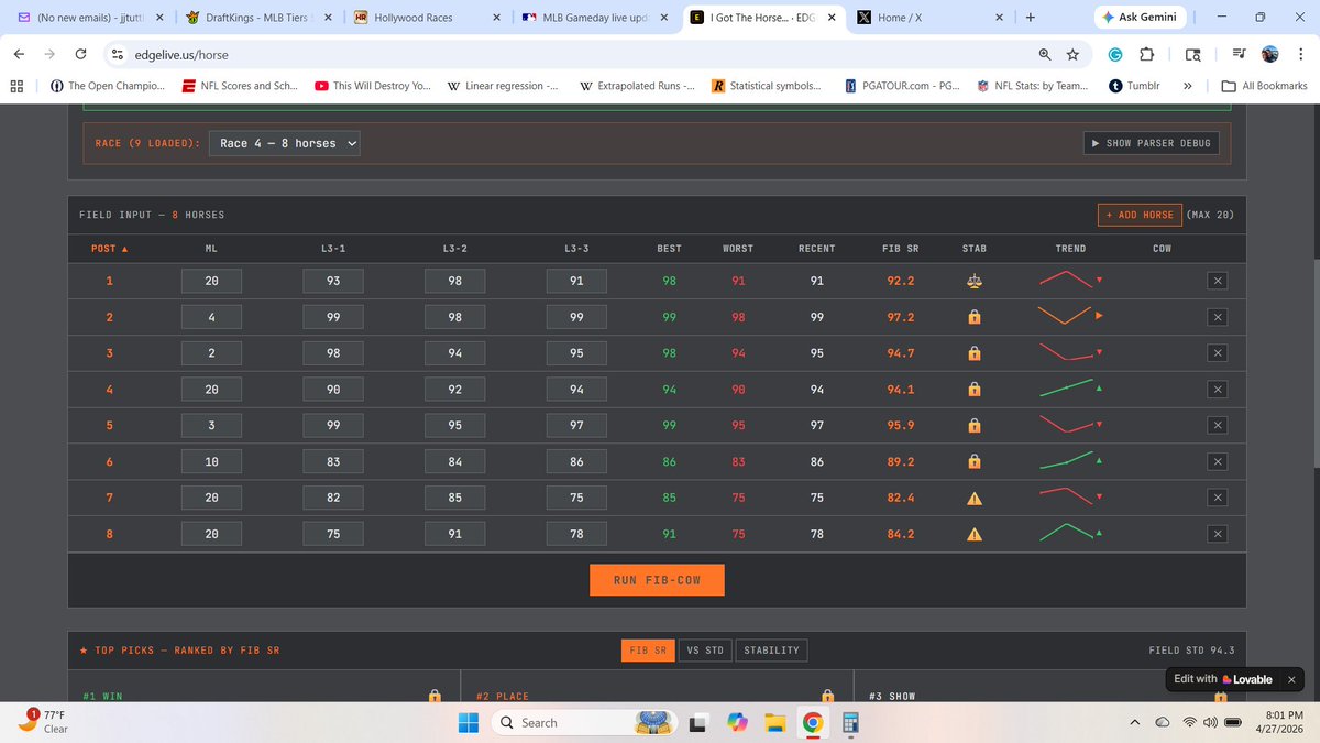 jjtuttle1216's tweet image. edgelive.us/horse - More P4 #Winning @YonkersRaceway 111-1 P4s do grow on trees! - #AIPowered is just fun &amp;amp; EASY! - Damn, I'm tryin' you peeps! Pay &amp;amp; #Win! - #HorseRacingTips #HarnessRacing #KentuckyDerby - 100% FREE to use til May 1st