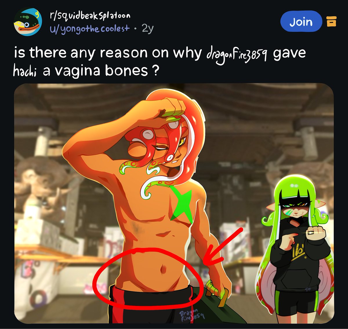 DragonFire3859's tweet image. that’s a bit rude #splatoon #agent8 #agent3 #captain3 #agent24