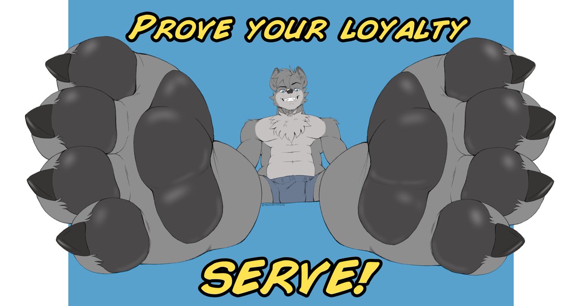 MoodysterDog's tweet photo. Vesta is here testing how loyal his subject are!
Be a good servant and worship his huge pows with your tiny mouth and make sure to reach every inch of his godly sloes.

🐺 @wuffdestruction 

☕️  https://t.co/EYygthIcli
🗨️ https://t.co/9kEYIJ7SRM https://t.co/wKCwGUaa8d