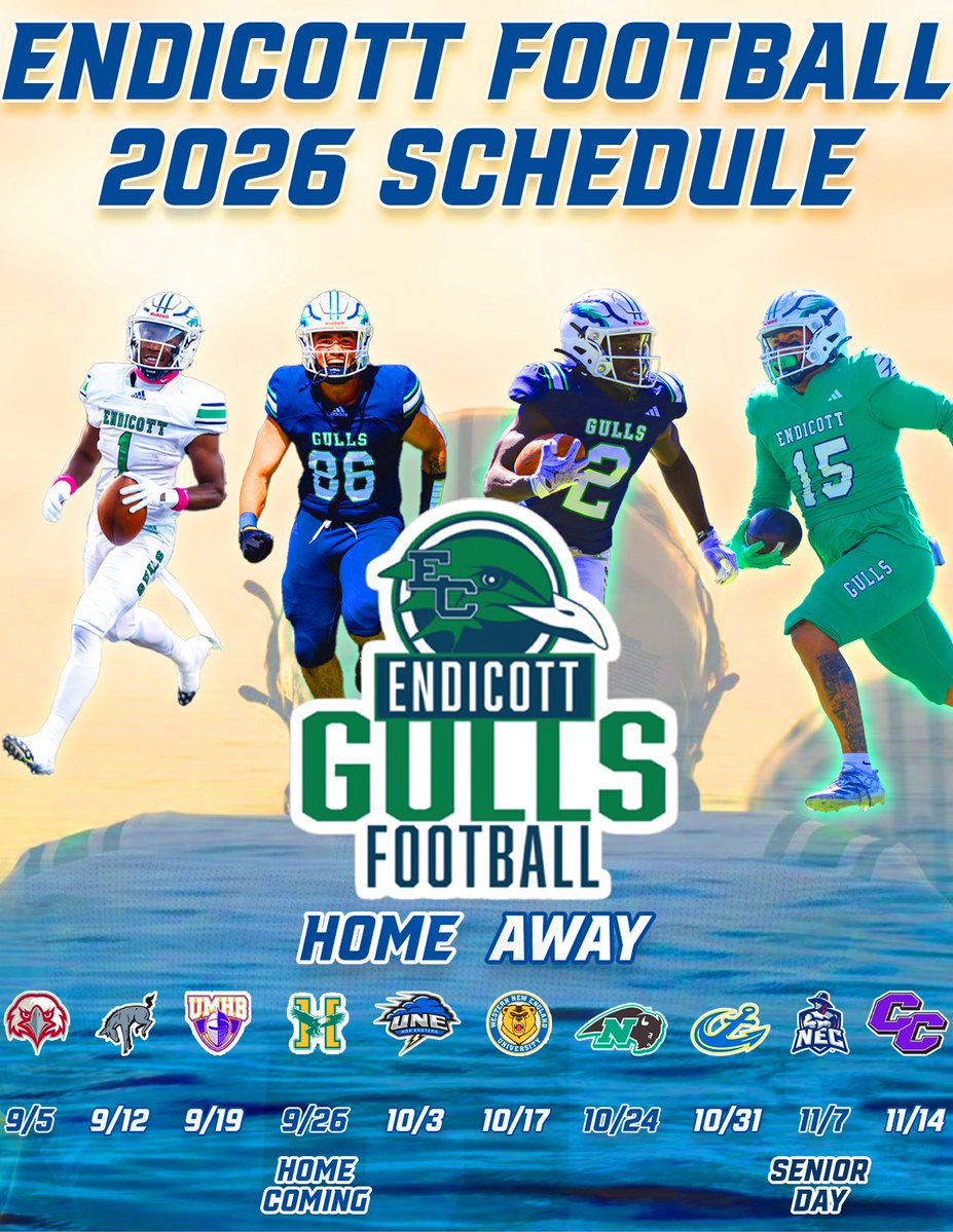 Endicott College Football tweet media