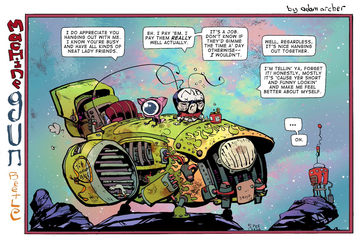 AdamArcherArt's tweet image. #machineGunBeetle # 77

3 new blog posts on my site last week.🤘

#webcomics #comicstrips