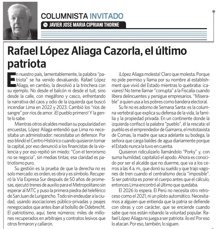 RICHARDEDGARDO8's tweet photo. RFAEL LOPEZ ALIAGA EL ULTIMO PATRIOTA✍️🇵🇪 https://t.co/7CLAxh8NV8