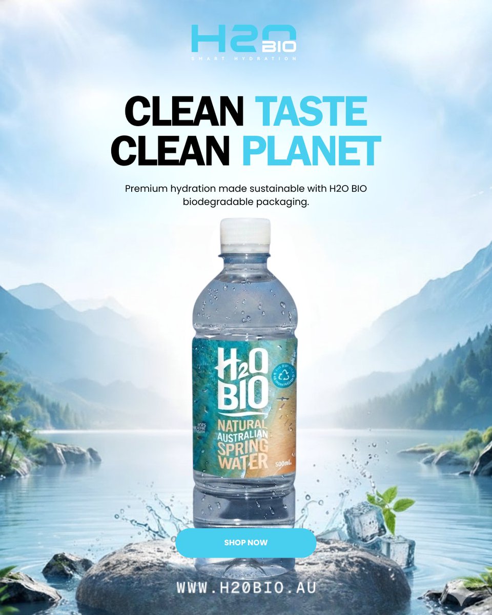 h2_obio1's tweet image. 𝗖𝗹𝗲𝗮𝗻 𝘁𝗮𝘀𝘁𝗲. 𝗖𝗹𝗲𝗮𝗻𝗲𝗿 𝗽𝗹𝗮𝗻𝗲𝘁. 💧

Premium Australian spring water with eco-friendly packaging.
Drink fresh. Live conscious.

👉 h20bio.au

#hydration #sustainable #ecofriendly #australia