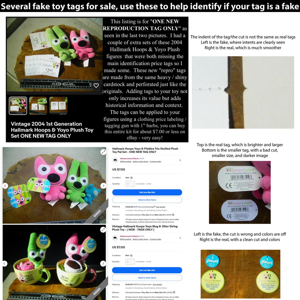 ExploClownNose's tweet photo. @grapoweraid As well, the tag is fake, he sells tags that he scans and has admitted before to putting said fake tags onto products to "increase their value" without disclosing they are fake tags.

His induvial listings are not "Scams" but he does a lot of scummy behavior like this https://t.co/UkBm5nPvPe