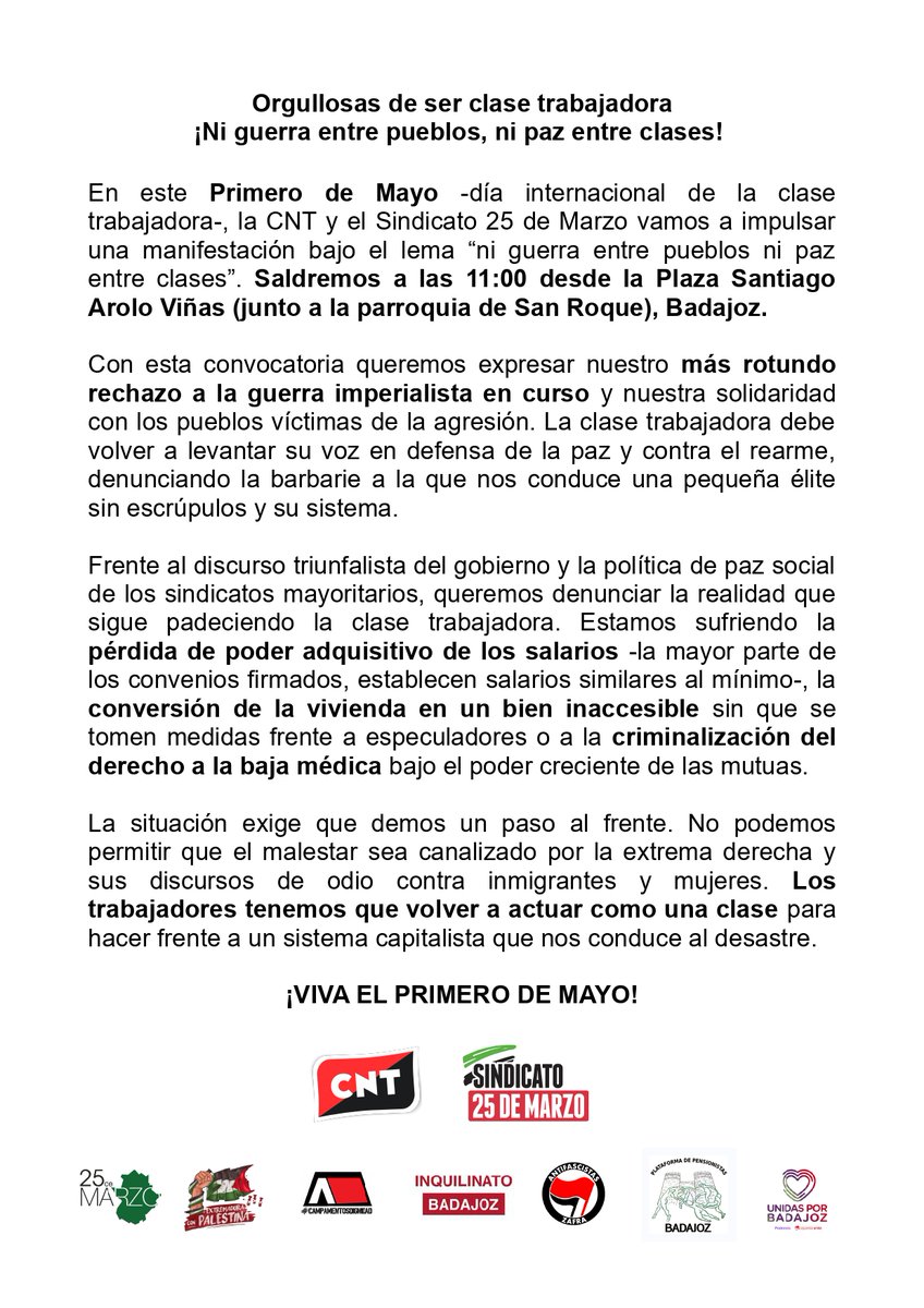 Sindicato 25 de Marzo tweet media