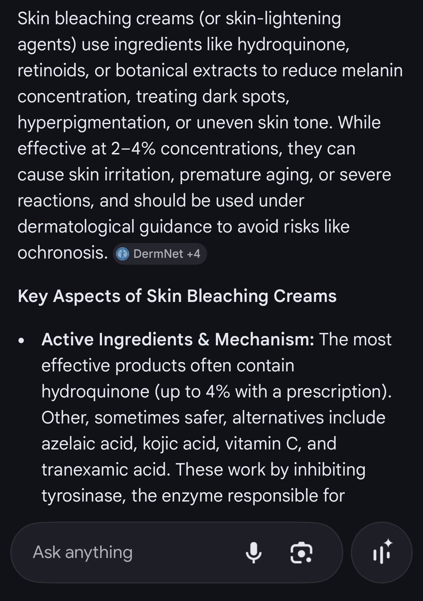 YSlayer3000's tweet photo. @DSwv_ @JabaarMiranda @charlesmore25 Lmaooo you’re being so ignorant. Of course google is going to tell you that Mj didn’t bleach to change races because that’s obviously true. No one here said so. WHAT I HAVE SAID IS MJ DID IN FACT BLEACH HIS SKIN. He used Common bleaching creams. https://t.co/7NXwTBx5hf