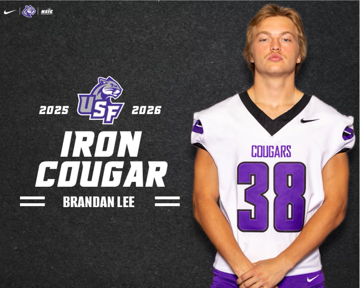 USFCougars_'s tweet photo. Built different in the weight room 🏋️‍♀️

Gracie Traphagen and Brandan Lee take home the Iron Cougar.

#CooFalls | #GoCoo https://t.co/bVu7sLU9bi