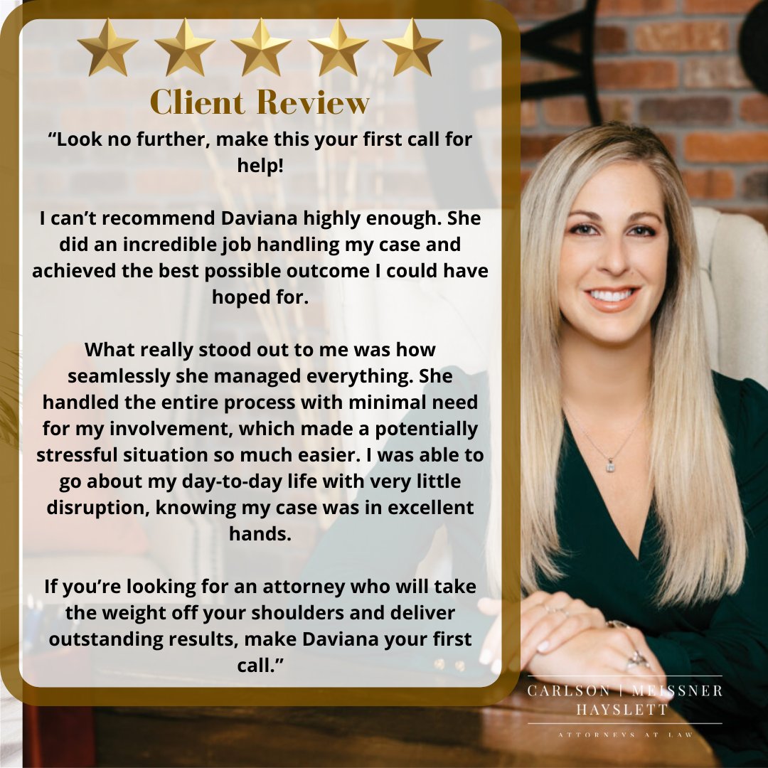 CMH_Law's tweet image. ⭐️ 5-Star Review for Attorney Daviana Braniff ⭐️
A Clearwater client praised Daviana for managing their case with minimal involvement needed — making a stressful situation much easier.
Strong advocacy brings peace of mind. ⚖️💙

#CriminalDefense #FloridaLaw