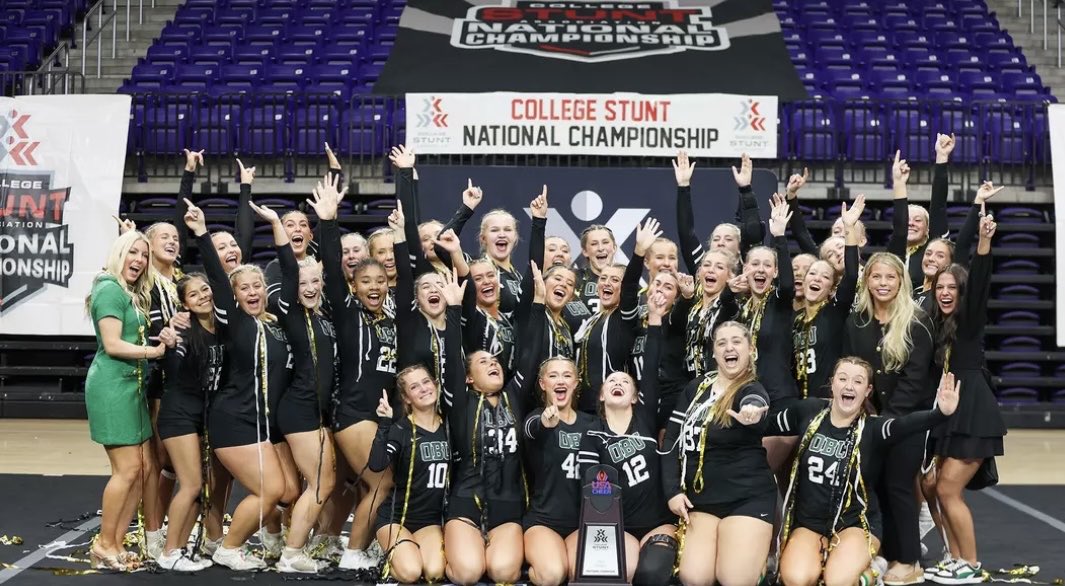 OBU Stunt are the D2 Stunt National Champions!! 🎉