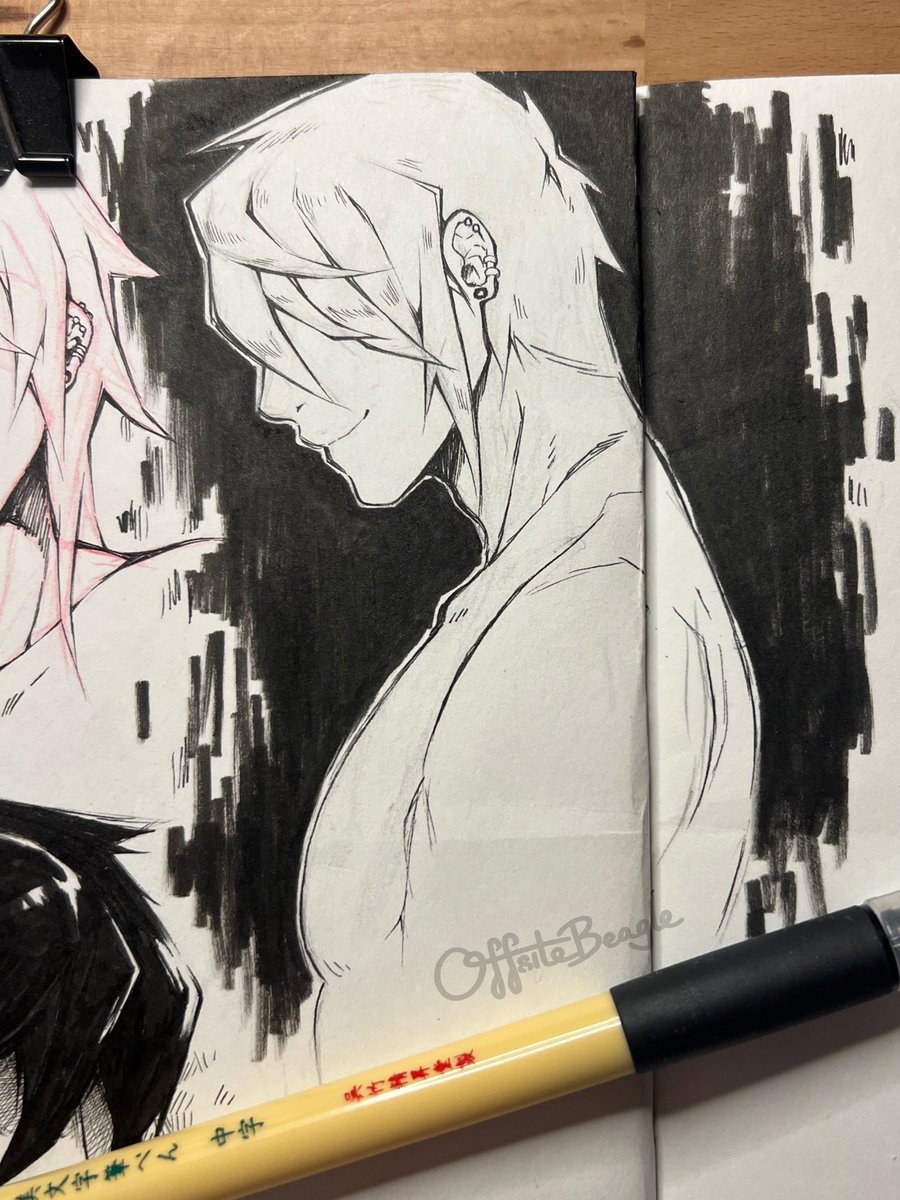 OffsiteBeagle's tweet image. Long time no see Peipei 🖤
#sketchbook #doodle #art #oc