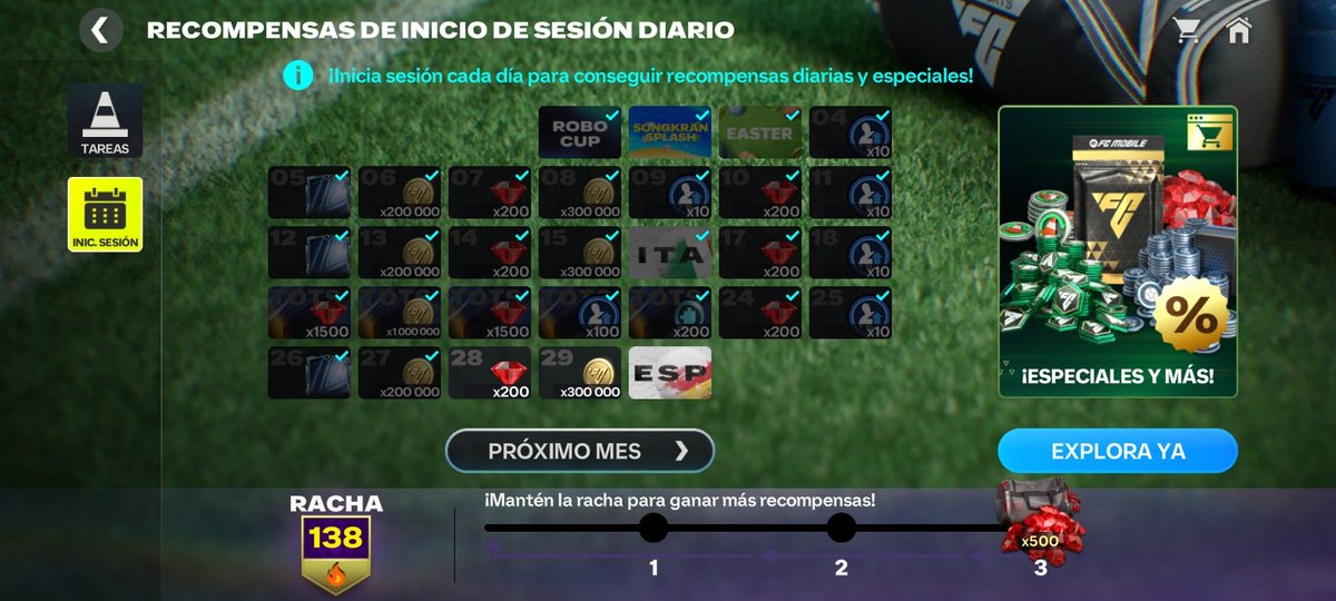 Guillermop09's tweet photo. @Kerrycopito800D @Washi97132David @tutiofifa Según lo que pone en el juego es que el 30 de abril llega España a crónicas y se ve que va estar en el apartado de galerías que por el momento esta bloqueado, supongo que siempre serian los token de II. @tutiofifa https://t.co/WmhUYVYKWq