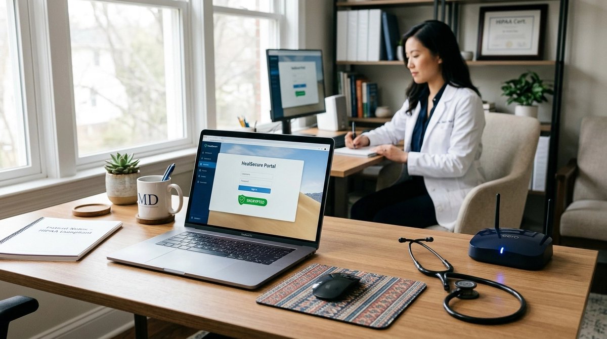 Techsico_IT's tweet image. Remote work shouldn't mean remote risks. If your staff is billing from home, they need encrypted VPNs and secure Wi-Fi. Personal laptops are a HIPAA breach waiting to happen. Keep data on managed devices only. #RemoteWork #HIPAA #MedicalOffice