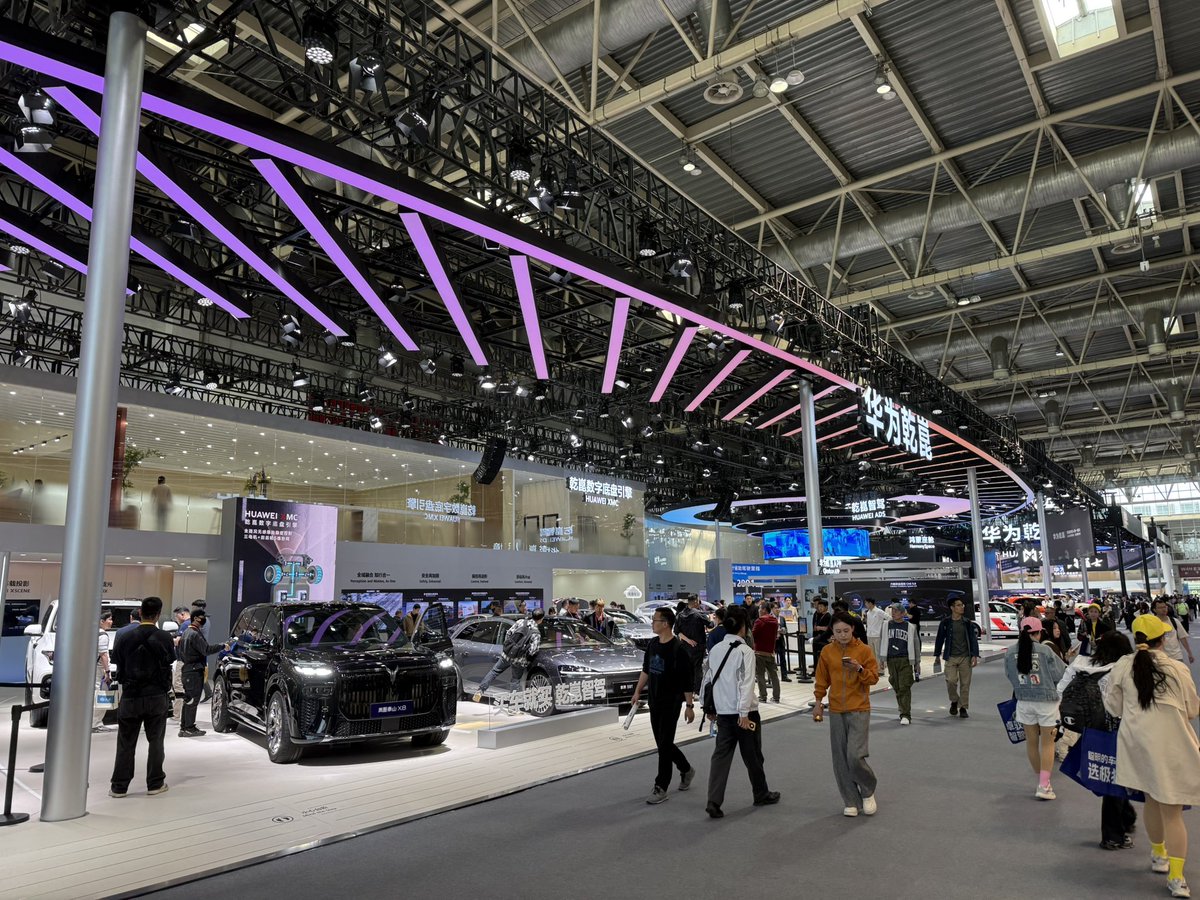 alvinfoo's tweet photo. The future of driving isn’t being built.

It’s being computed.

At @Huawei, what stands out isn’t just another autonomous driving system, it’s the scale of intelligence behind it:

→ CNY 18B+ in R&D (2026 est.), the biggest in China, larger than the next 4 auto makers combined
→ AI cloud clusters scaling toward ~60 EFLOPS  
→ Billions of kilometers of real-world driving data  

Because in autonomy, data isn’t an advantage.

It’s the game.

While others rely heavily on simulation, Huawei is compounding actual driving behavior at scale, learning how humans react in real conditions, not ideal ones.

That’s where ADS 5 steps in:

• Multi-agent learning systems  
• Real-time decision-making trained on real roads  
• Safer edge-case handling  
• More human-like driving responses  

But here’s the bigger shift most people miss:

Huawei isn’t just building autonomous driving.

They’re building a full-stack intelligent mobility system.

With HarmonySpace 6, the car becomes:

→ A smart, adaptive cockpit  
→ A seamless device-cloud experience  
→ A high-end entertainment hub with immersive audio  
→ A space optimized for comfort, safety, and personalization  

So while Tesla pushes a vehicle-first approach…

Huawei is going compute-first, ecosystem-first, experience-first.

And that changes the game.

Because the winners won’t just build better cars.

They’ll build the intelligence behind them.