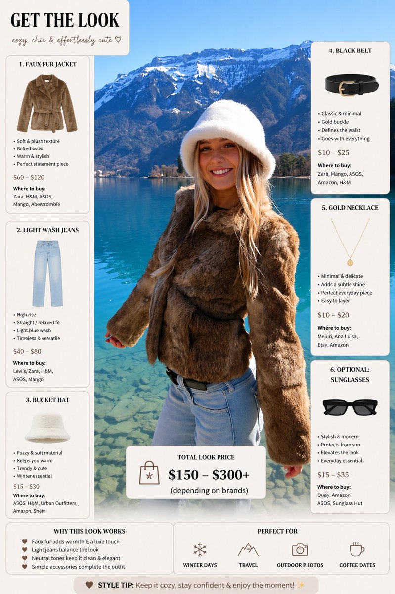 vitektan's tweet photo. Cozy but make it stylish ❄️✨
Fur jacket + light denim = winter glow up.
Warm, soft and effortlessly chic 🤍
#WinterOutfit #CozyStyle #OOTD #StyleInspo #CasualChic #FashionInspo #ColdWeatherStyle #OutfitIdeas https://t.co/bbn92TRwuU