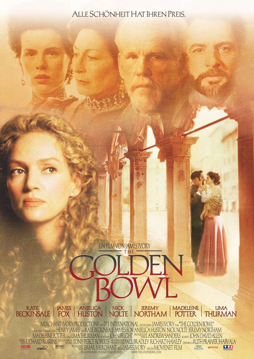 FilmNewsNos's tweet photo. 🎬MOVIE HISTORY: 25 years ago today, April 27, 2001, the movie ‘The Golden Bowl’ opened in theaters!

#KateBeckinsale #JamesFox #AnjelicaHuston #NickNolte #JeremyNortham #MadeleinePotter #UmaThurman #NicholasDay #PeterEyre #JamesIvory https://t.co/o7H8Fueqda