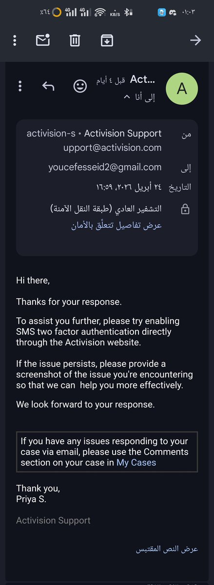 YEsseid59513's tweet image. @Activision @ATVIAssist  @ATVIAssist  @ATVIAssist3 
#ActivisionSupport #ATVIAssist #CallOfDuty