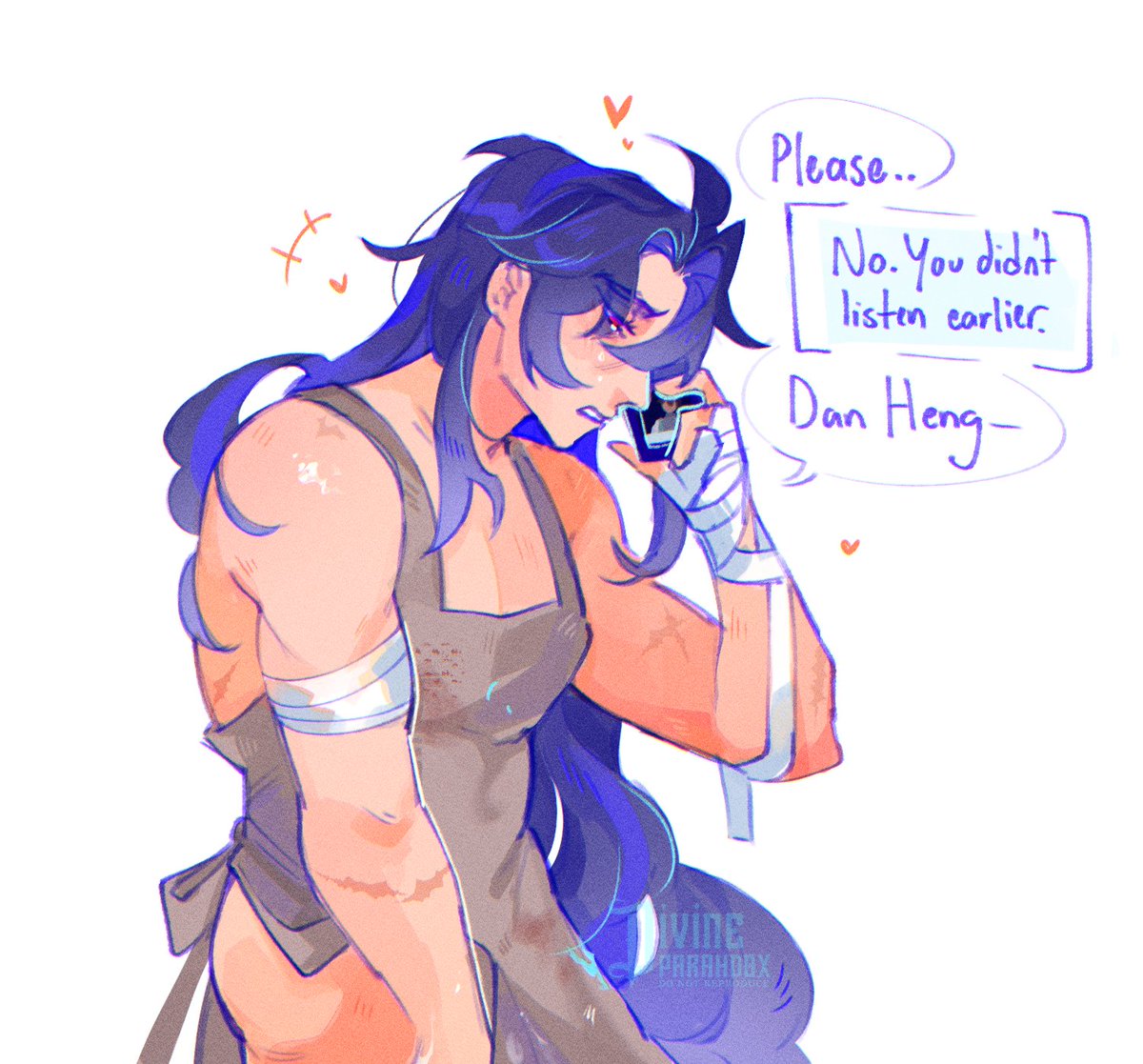 Blade's thinking about a cream donut 🍩

#hengren