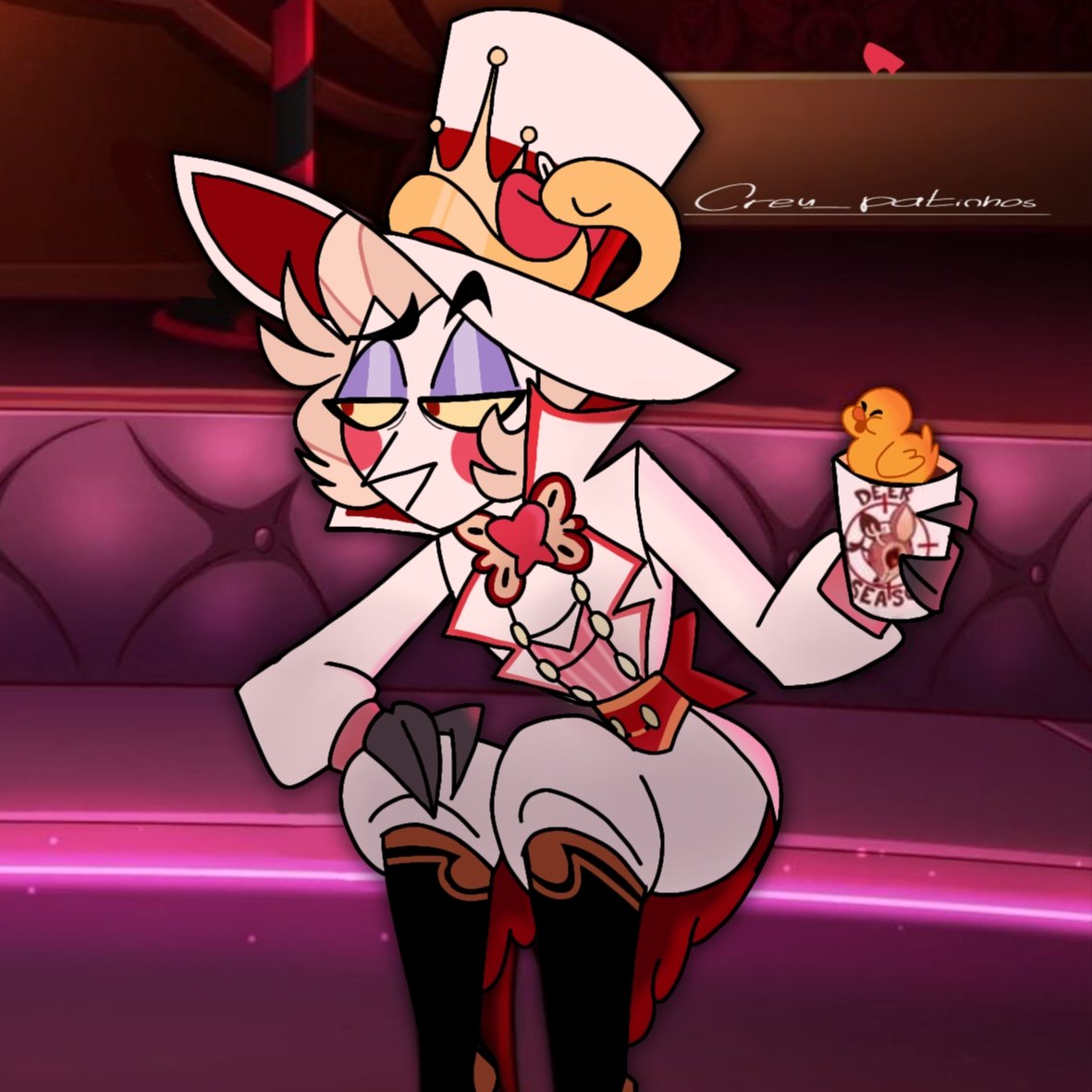 Creu_patinhos's tweet image. Morningstar 🦆🌟 

#hazbinhotel