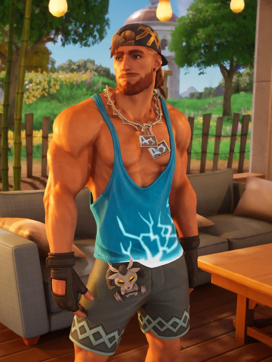 El_Doodlorado's tweet photo. His Top should say 
"Eyes Up Here" 🫪

#Fortnite #Emotify
#ThorOdinsson https://t.co/Cba0ycMPZN