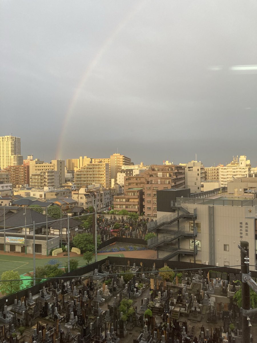 919➕9☀️25℃！
昨日の虹🌈
SUNAOさんと同じ虹だといいなぁ🌈