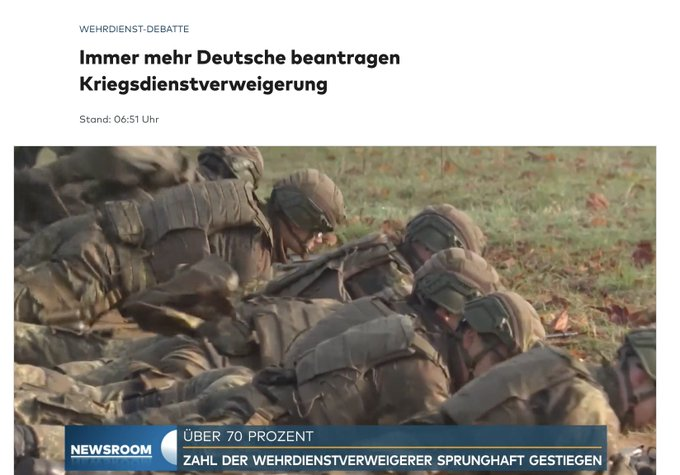 ferozwala's tweet image. 🚨#Germany is seeing a surge in people #refusing military service - #Welt

📌Applications jumped from 137 (2020) to nearly 3,900 (2025) &amp;amp; in early 2026 alone, 2,656 people already applied, putting the country on track for a record year.  

📌The surge is driven by a new military