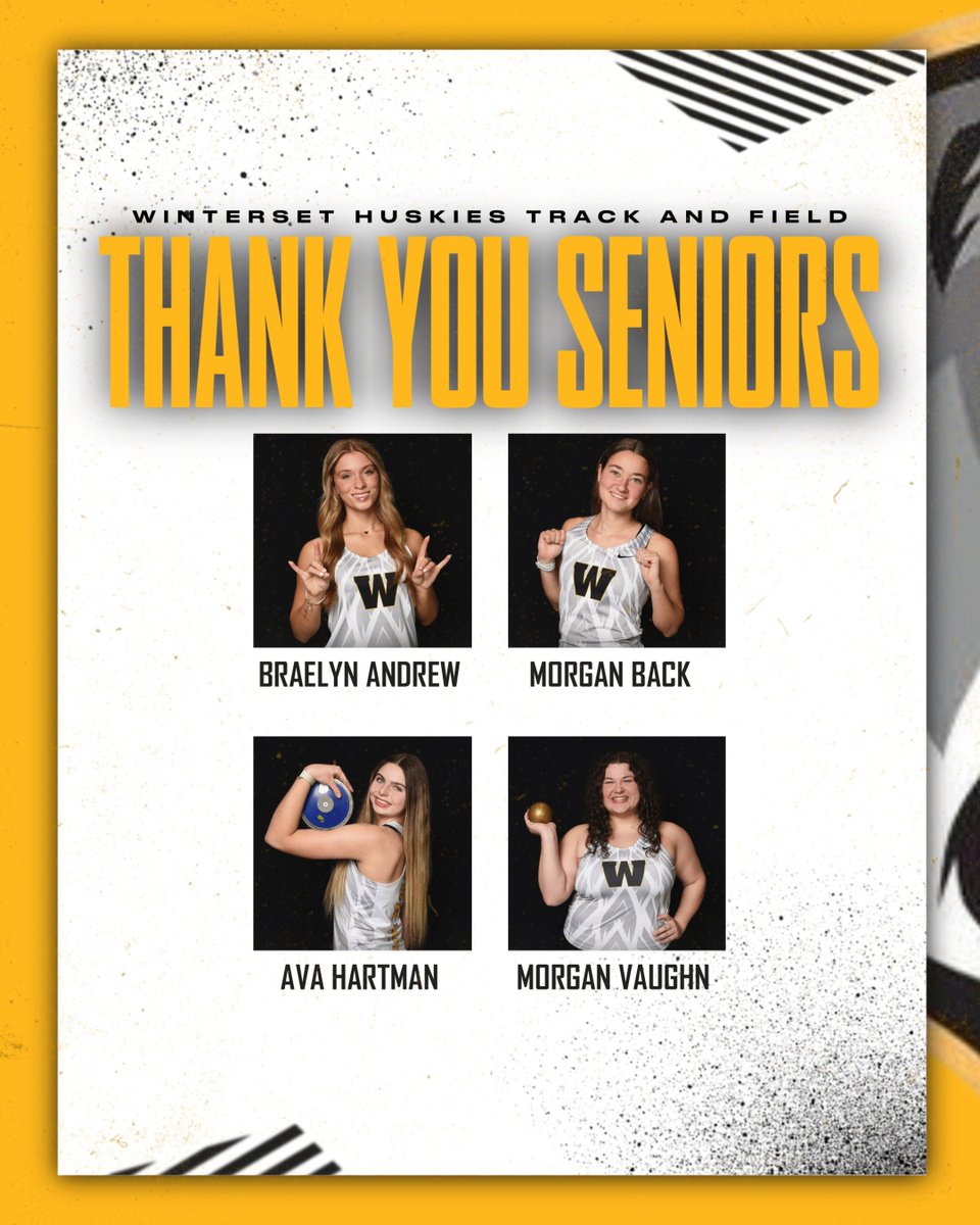 WintersetTrack's tweet image. Not the Senior Night we envisioned, but this group deserves to be celebrated all the same. Thank you, seniors, for everything you’ve brought to the program. 

#HuskyPride