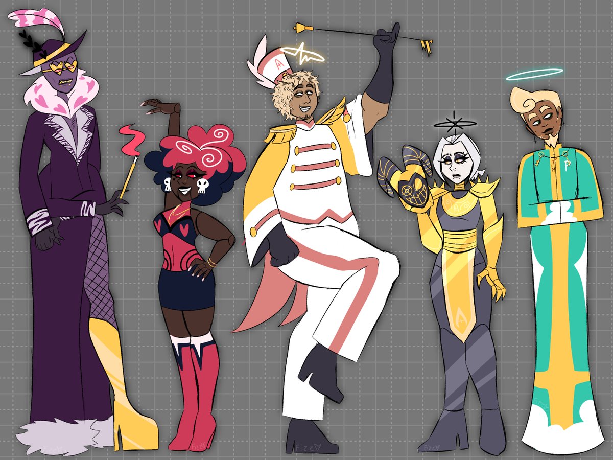 LimeFizzyFaz's tweet image. Dump of all my hazbin redesigns!! (Adam gets his own sheet because he's very dear to me) I actually really like the in show designs but i just wanted to do this for funsies

#hazbinhotel