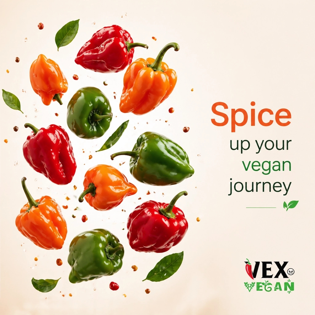 vex_vegan's tweet image. Life's too short for bland food. 🌶️✨ 

Whether you're a seasoned pro or just starting out, Vex Vegan is here to help you add some heat and flavor to your plant-based life. 

Eat kind. Live Vex.

#VexVegan #PlantPower #VeganLiving #SpiceItUp