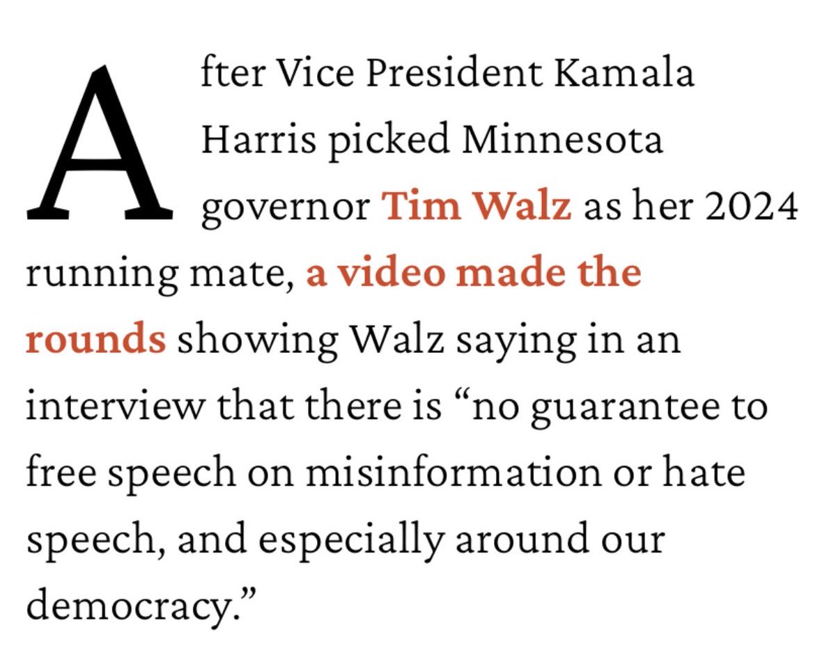 there is no 'hate speech’ exception to the First Amendment. 
how is this admin any different from the shit show we expected from Kamala Harris 🤣