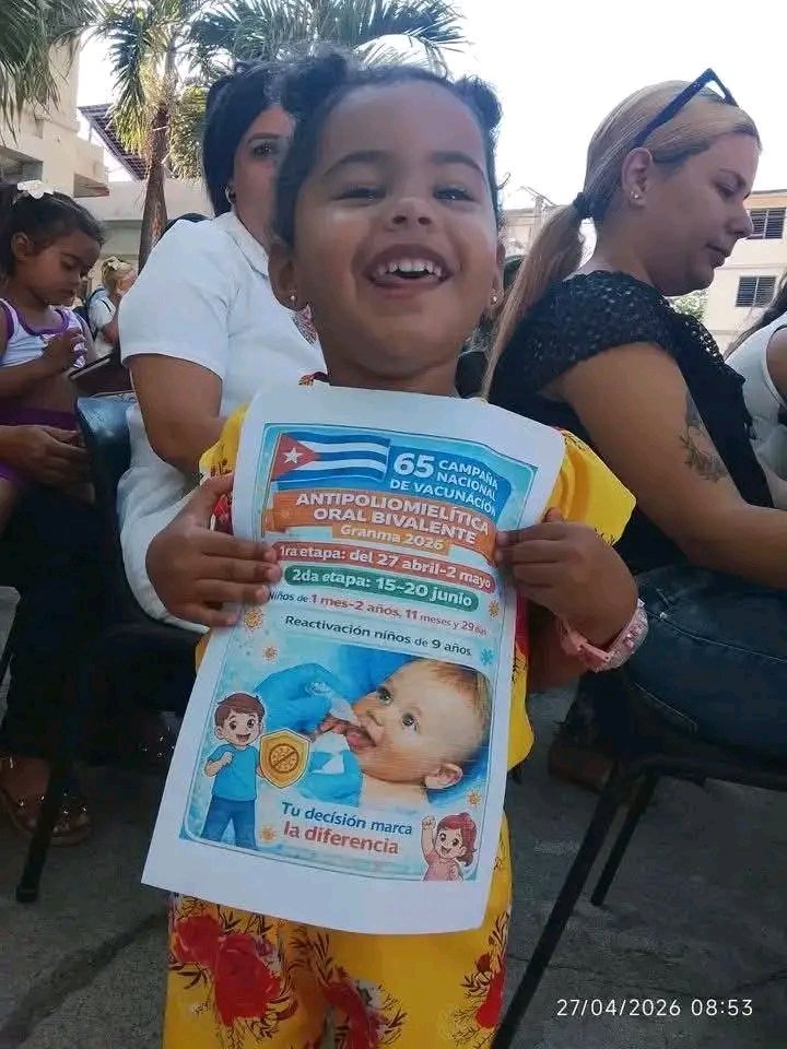 BarceloOrt92635's tweet image. Comienza en #ProvinciaGranma  la 65 Campaña Nacional de Vacunación Antipoliomielítica Oral Bivalente, #Yara fue la sede de este acto,que no es solo un inicio es la reafirmación que #Cuba defiende la vida con RESPONSABILIDAD y AMOR. #ProvinciaGranma #CubaPorLaVida