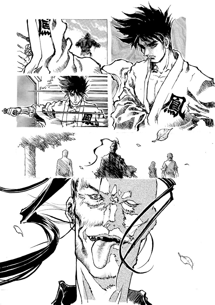 【覇王の友】第二弾2/5
今回はメインビジュアル担当の電光石火轟先生の漫画と(天和)のグラフィック担当スタッフさんの漫画です。 