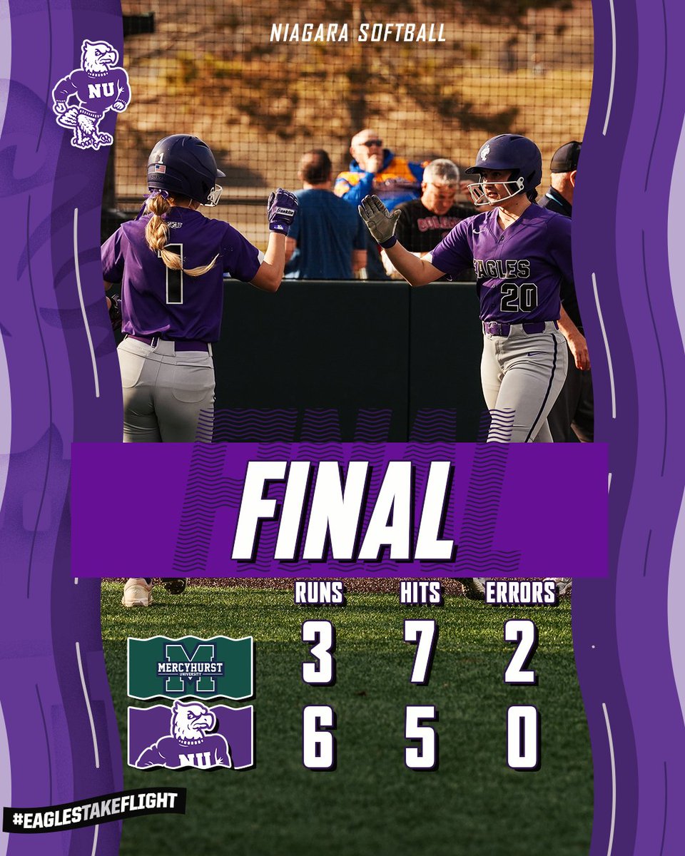 NiagaraSB's tweet photo. Game one win! ✅

🟣🦅🥎 https://t.co/ScZjWTpXFk
