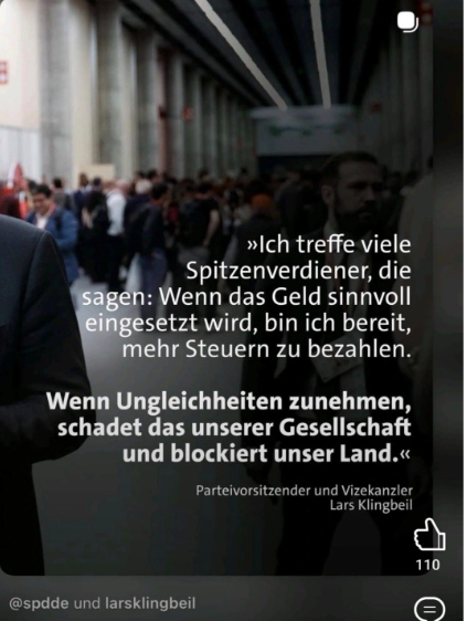 ReneGraeber's tweet photo. Spitzenverdiener“, die Lars Klingbeil getroffen haben will? Vermutlich Bundestagsabgeordnete, Staatssekretäre, leitende Beamte, Parteifreunde aus SPD, Grünen und dem üblichen Berliner Biotop. Ist klar. https://t.co/yKuoerbNNu